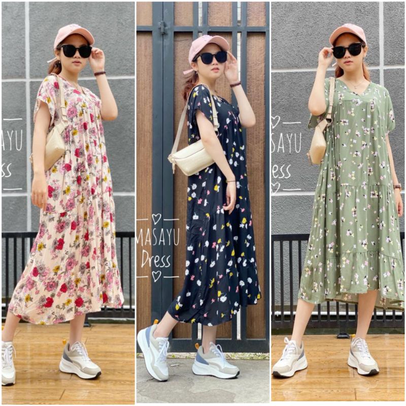 BISA COD MASAYU DRESS / DRESS PENDEK / DRESS RAYON / DRESS YAYUKU / DRESS HAMIL / DRESS KOREA / DRES