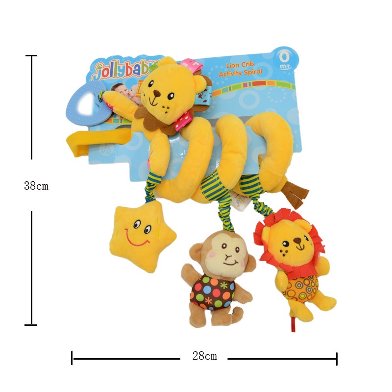 [BIG SALE] Boneka Lilit Spiral Mainan Gantung Sensori Edukasi Bayi Stroller Tempat Tidur Box Bayi