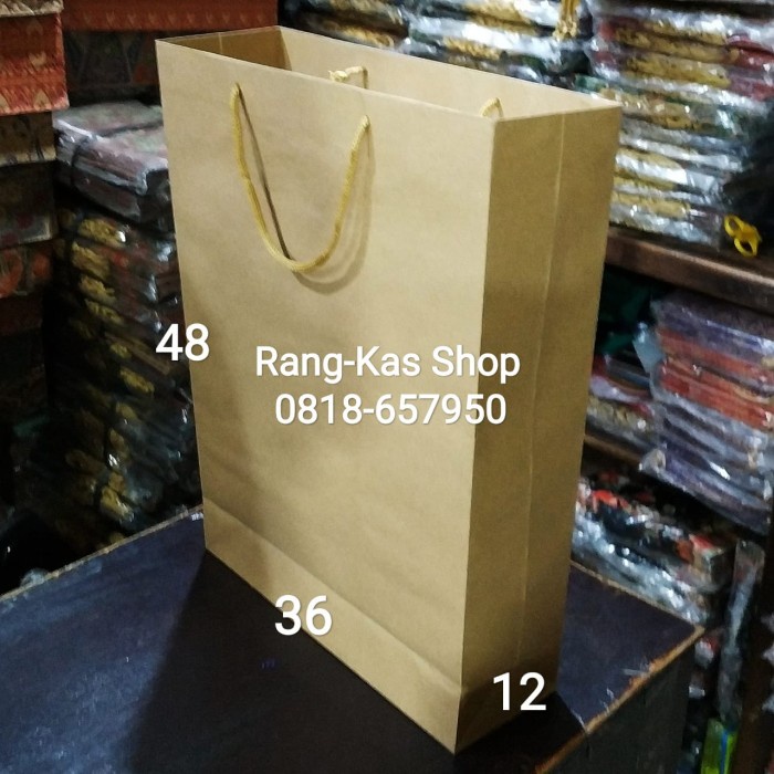 

(TERLARIS) Paperbag Polos JUMBO Gnt Besar samson doff