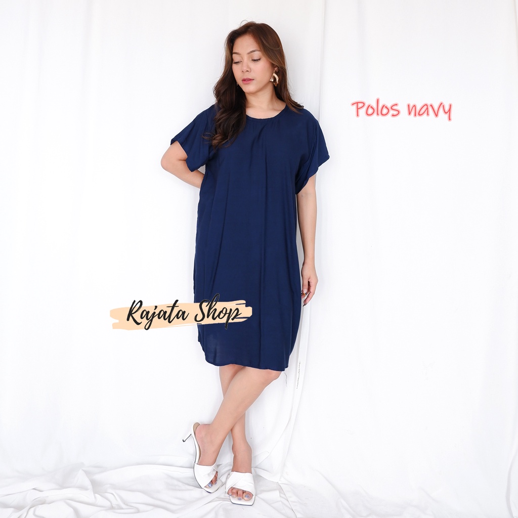 Daster Bali Dress Bali-DST POLOS NAVY
