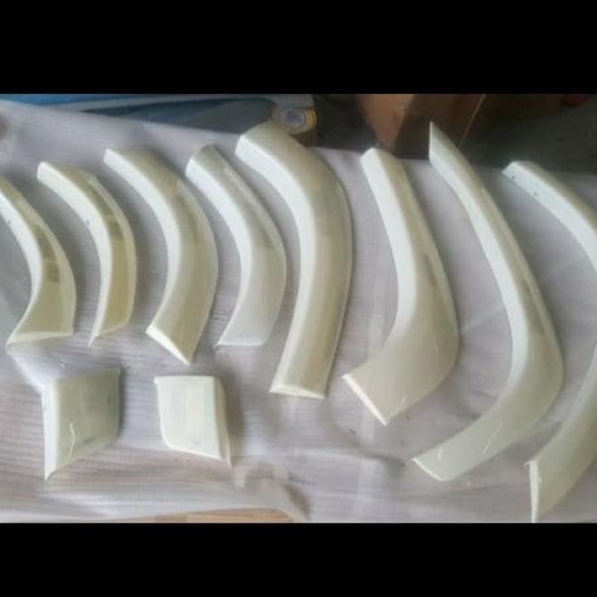 Jsl Over Fender / Cover Spakbor Samping Putih All New Pajero Sport