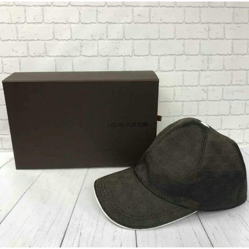 RECOMMENDED TOPI LV BROWN WITH BOX MIRROR QUALITY MURAH