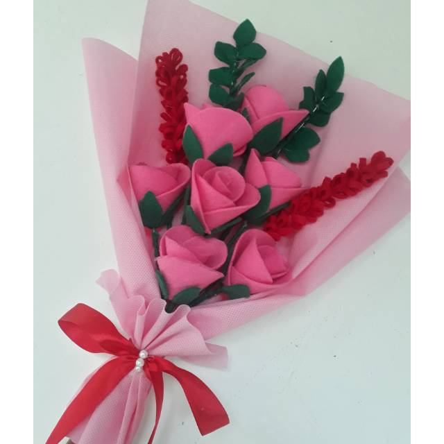 Buket Bunga Flanel / Buket Bunga Wisuda / Buket Bunga/ Bunga Flanel