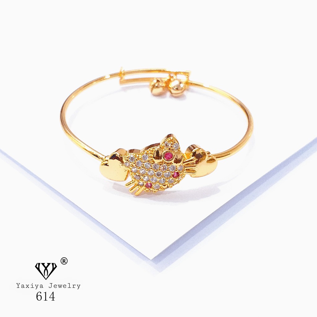 

Gelang Tangan Anak Lapis Emas Perhiasan Imitasi Yaxiya Jewelry 614