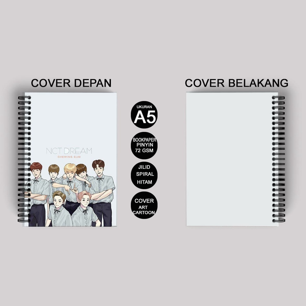 

Notebook Buku Pinyin Mandarin Bookpaper Kpop NCT Dream Termurah Terbaru Spiral Kawat