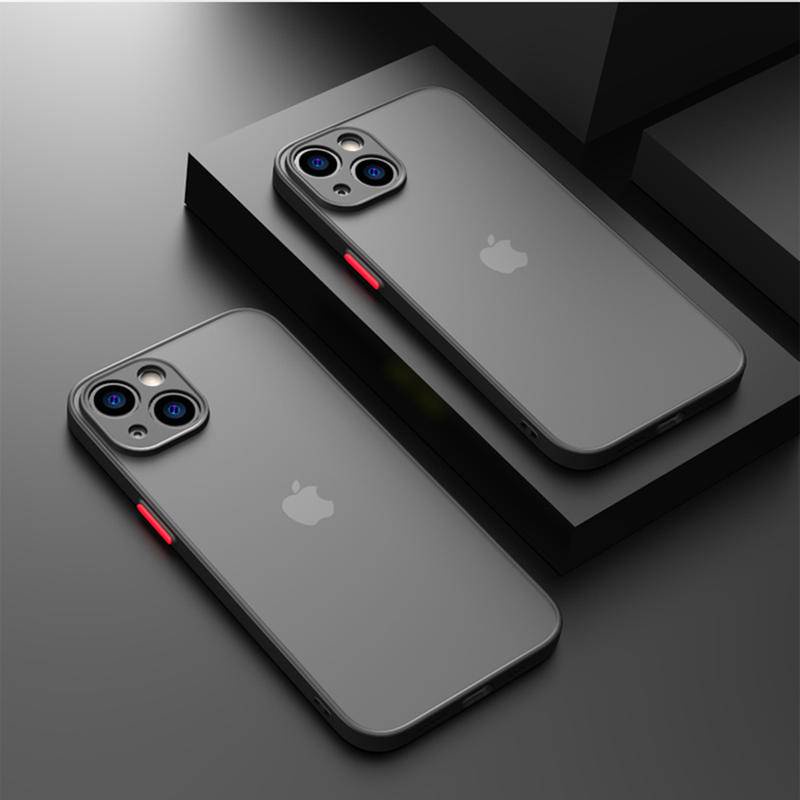 Casing Hard Case PC Matte Warna Permen Untuk iPhone 13 12 Mini SE 2022 2020 6 6S 7 8 Plus