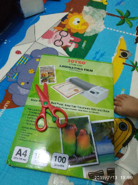 Plastik Laminating Film Joyko A4 100 Micron (100pc)