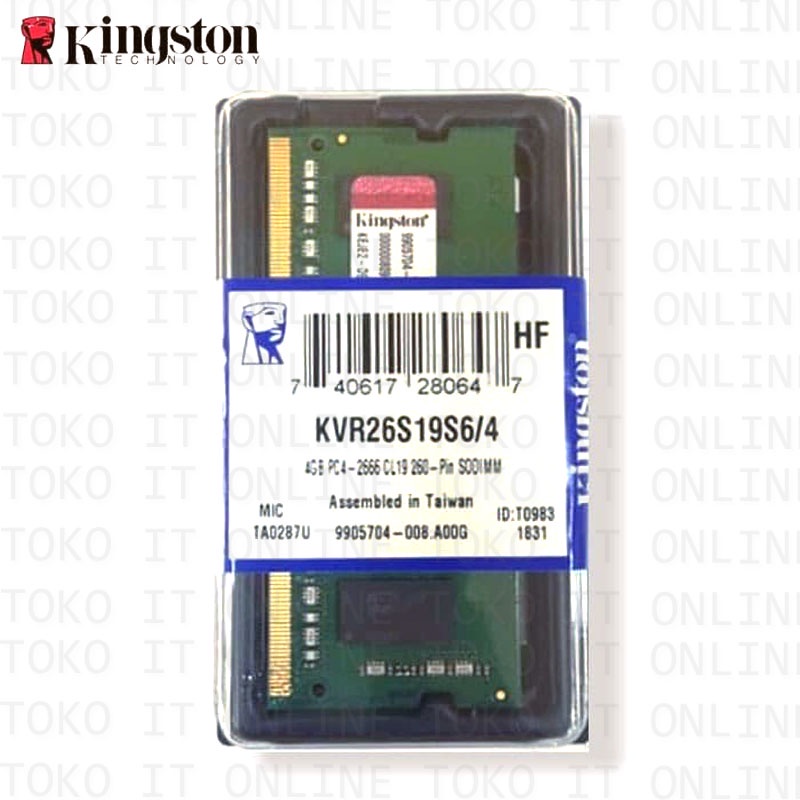 KINGSTON RAM SODIMM DDR4 4GB 8GB LAPTOP