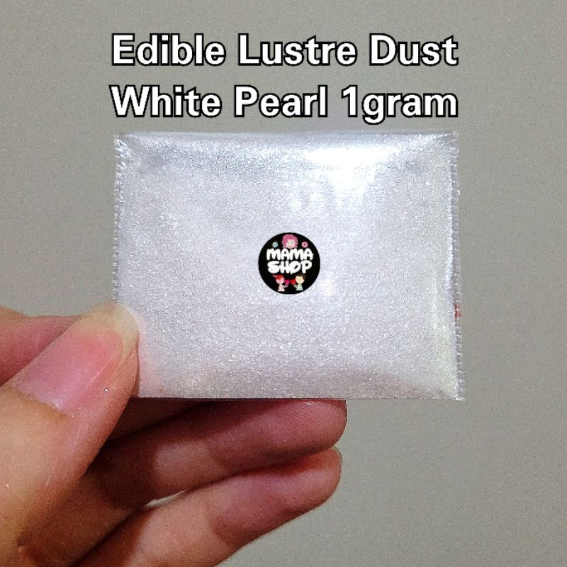 LUSTRE DUST GOLD EMAS SILVER WHITE PEARL 1 GRAM EDIBLE HIASAN KUE FONDANT FONDAN CAKE ULTAH BIRTHDAY CAKE