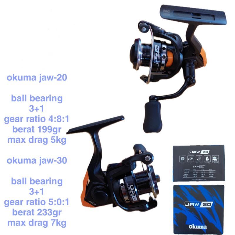 REEL OKUMA JAW 20 &amp; 30