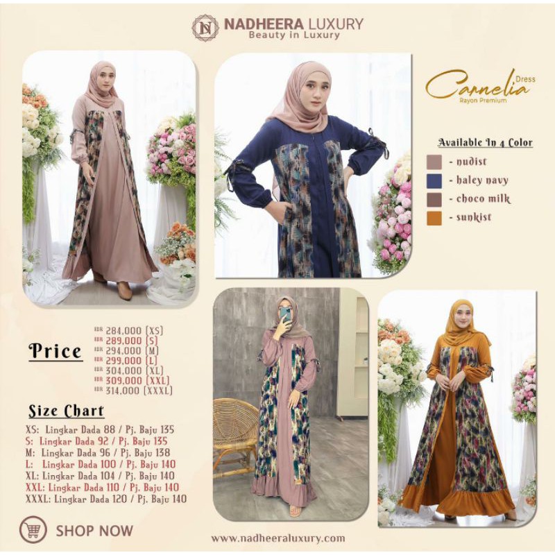 CARNELIA DRESS by Nadheera Luxury