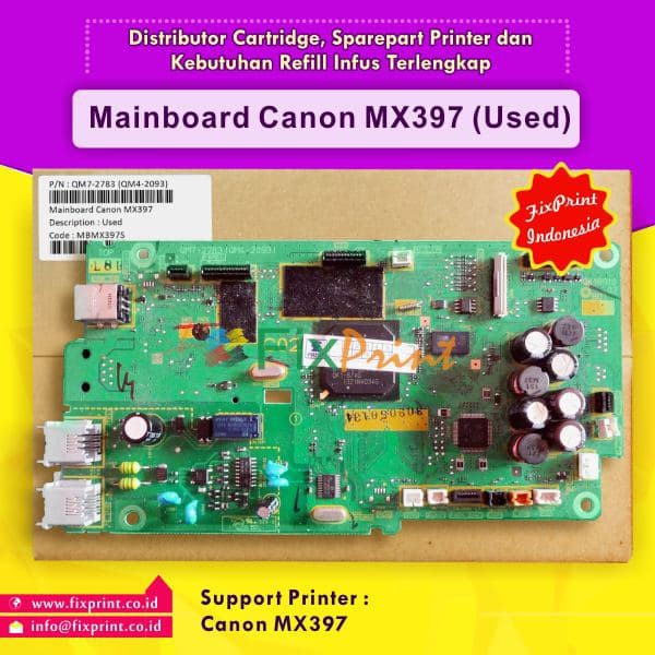 Mainboard Board Printer Canon MX397 MX398- Motherboard MX 397 FPJNew1933