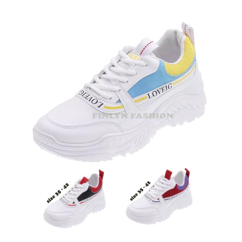  Sepatu  Putih Wanita Import Sepatu  Sneaker Olahraga  