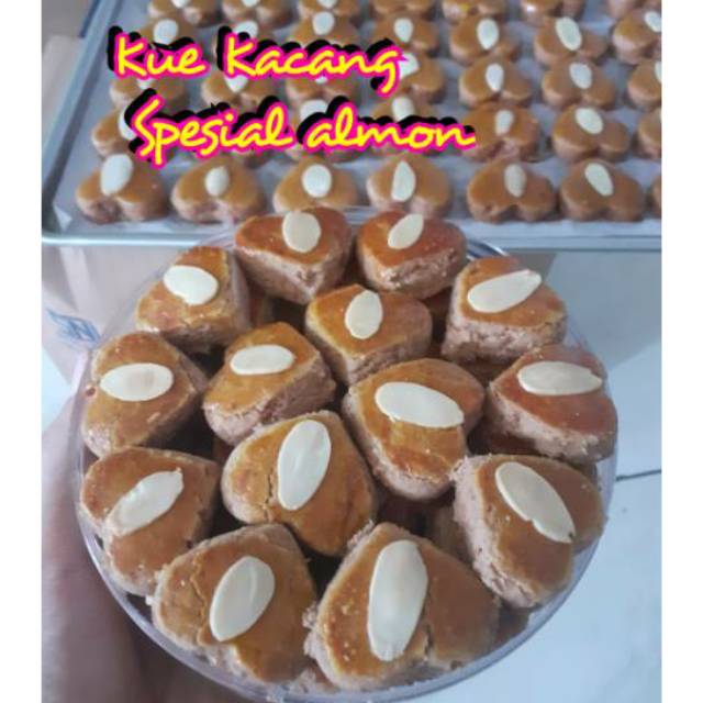 

Kue kacang coklat spesial almon