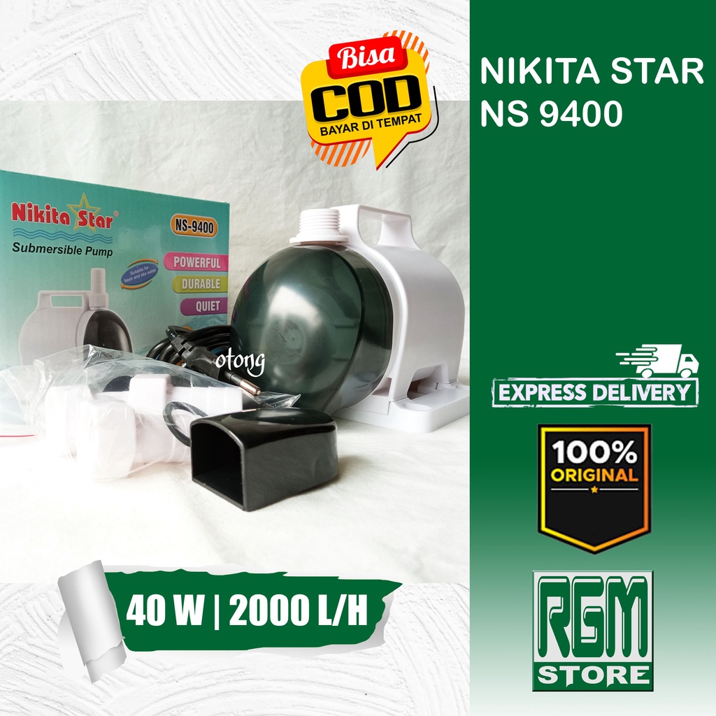 NIKITA STAR NS 9400 NS9400 MESIN POMPA KOLAM AQUARIUM HYDROPONIK