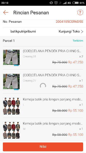 Kemeja Batik Pria Lengan Panjang Modern U9