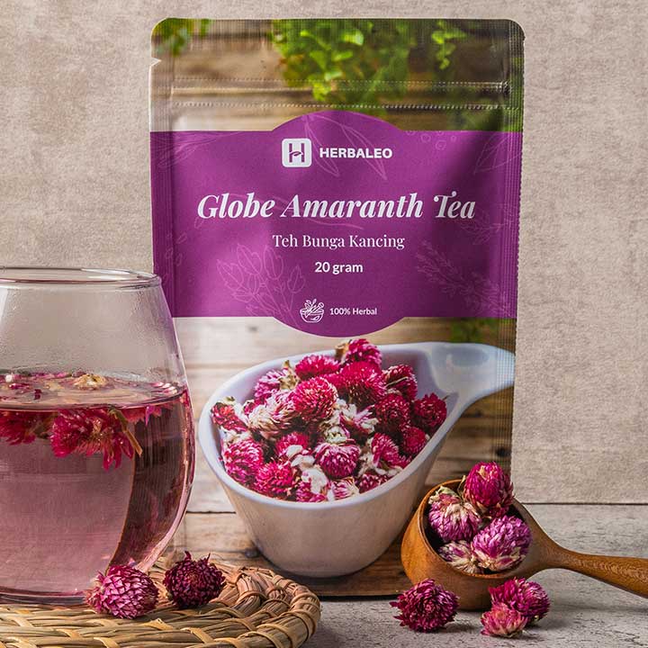 Jual Herbaleo Globe Amaranth Tea 20 gr ( Teh Bunga Kancing ) Shopee