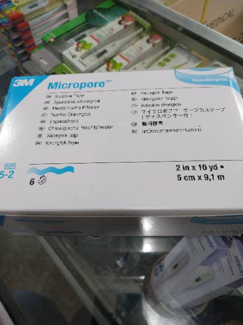 Micropore 2 inchi Per Roll / Micropore 2 in  / Micropore 3m / plester perekat 3M