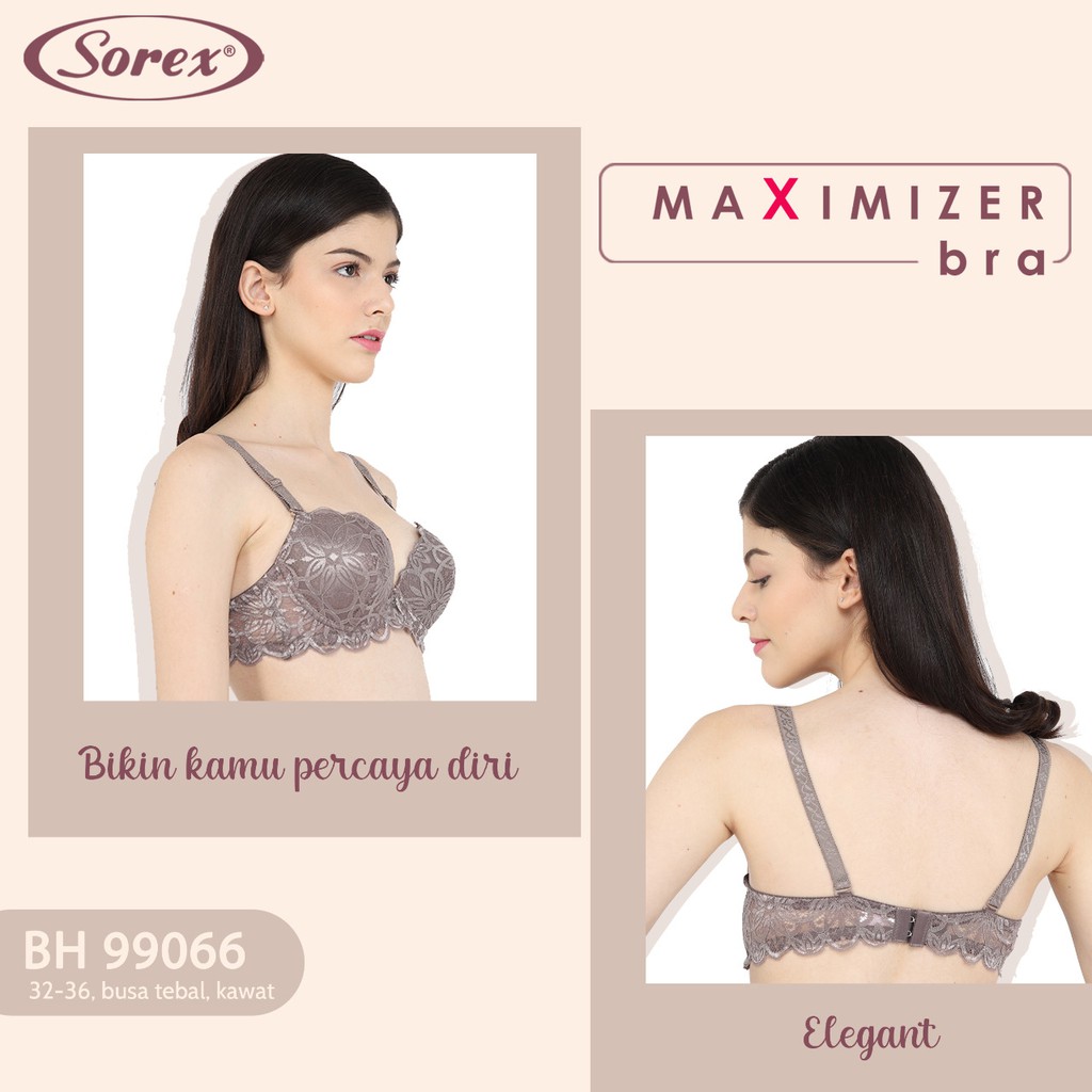 Bra BH busa tebal Renda 99066 Sorex Push up