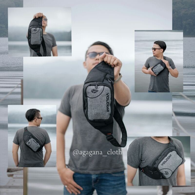 TAS SURFING WAISTBAG TAS SELEMPANG SLEMPANG/WESBEG/TAS SEPEDA TERBARU VOLCOM ORI ORIGINAL