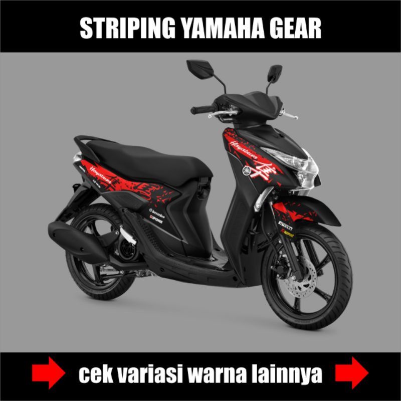 Striping Yamaha Mio Gear 125 / Stiker Motor Gear 125 Edisi Hayabusa / Sticker Mio Gear 125