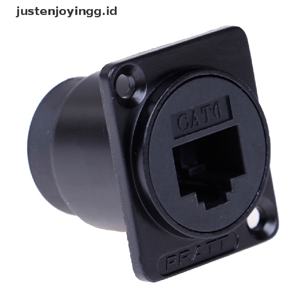 Justenjoyingg.id / RJ45 D-type Modul Soket female Konektor Sinyal cat6 panel mount network