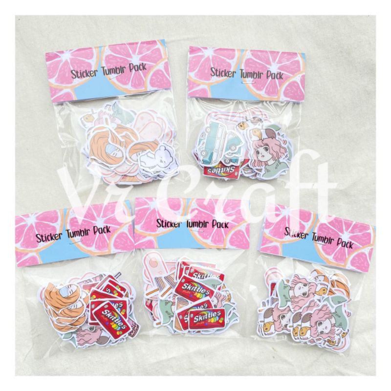 STICKER TUMBLR PACK ISI 50