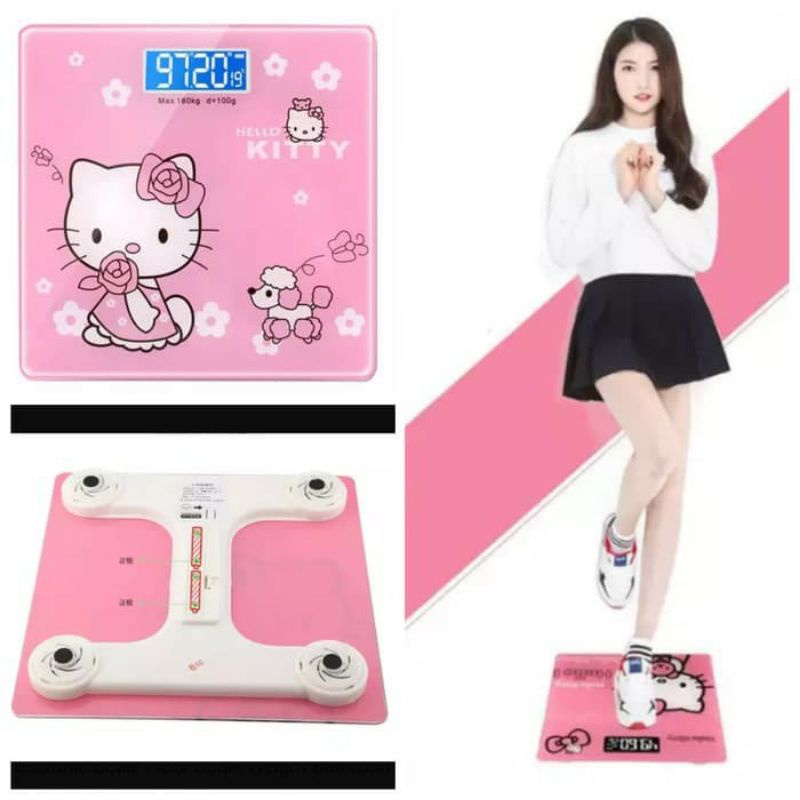 TIMBANGAN BADAN KARAKTER / DIGITAL DORAEMON DAN HELLO KITTY