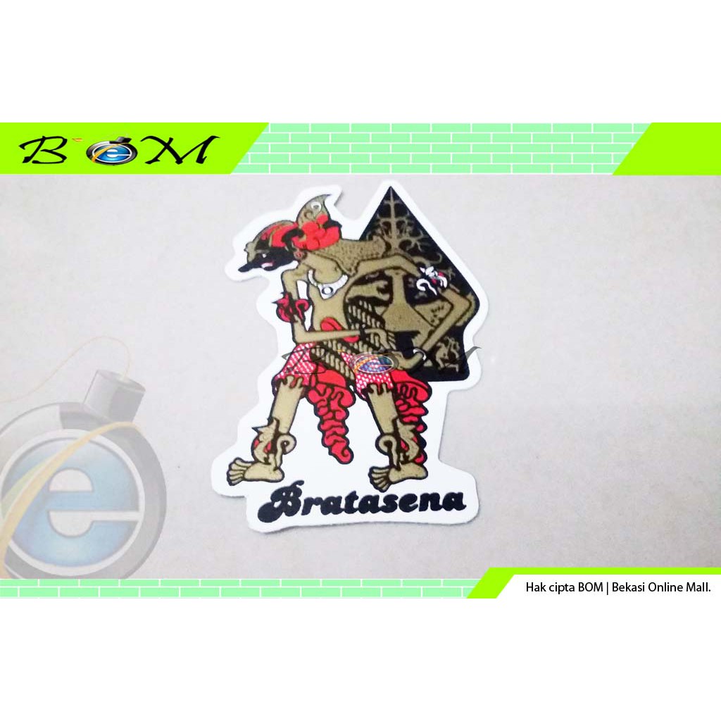 

sticker stiker gambar karakter wayang kulit brata sena bratasena