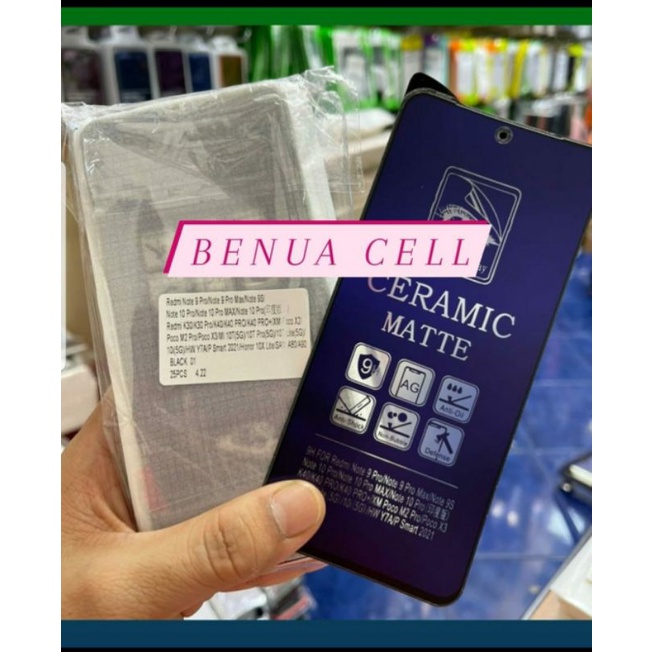 TEMPERED KERAMIK INFINIX HOT 10S NEW,OPPO RENO 5F ANTI BLUE ANTI PECAH