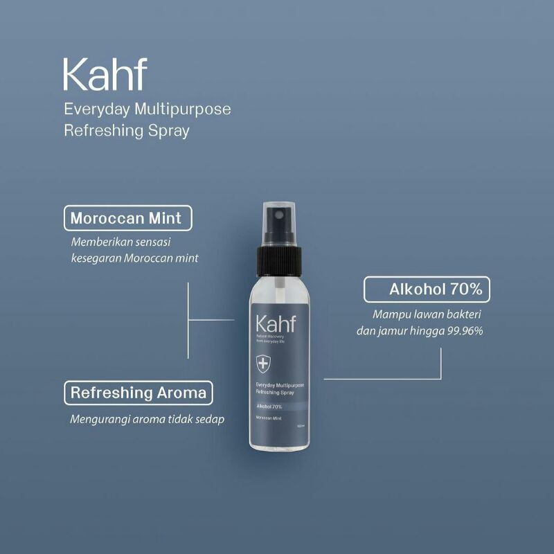 KAHF Everyday Multipurpose Refreshing Spray 100ml (Hand Sanitizer)