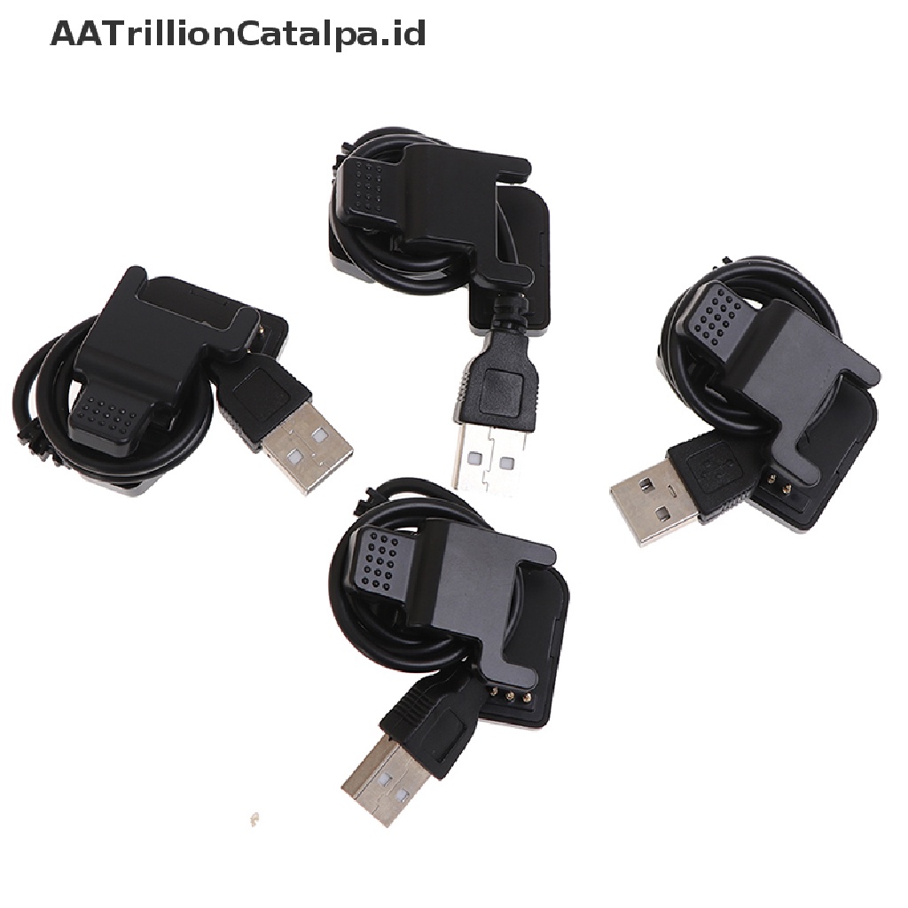 (AATrillionCatalpa) Tw64 68 Kabel Charger USB Universal Warna Hitam Untuk Smartwatch