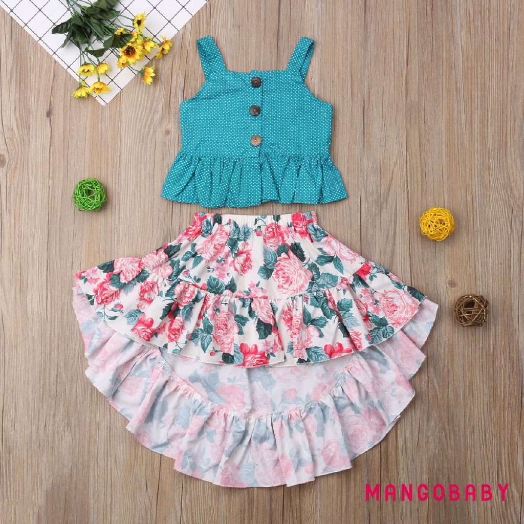 Mg-newest Romper Lengan Panjang Ruffle Motif Print Bunga