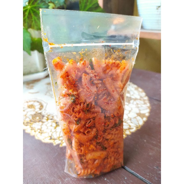 

Makroni mix pedas daun jeruk