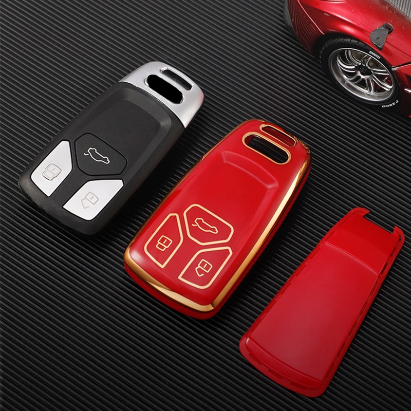 Case Holder Pelindung Remote Kunci Mobil Untuk Audi A4 B9 A5 A6 8S 8W Q5 Q7 4M S4 S5 S7 TT TTS TFSI RS