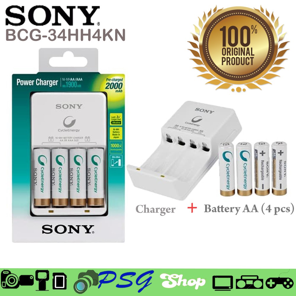 Jual Sony Charger A2 SONY Power Charger Baterai AA 2000 MAh BCG