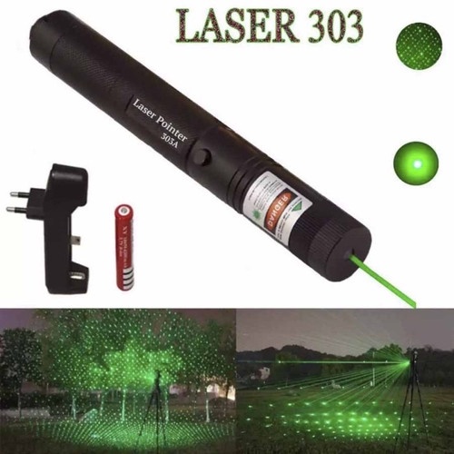 GREEN LASER POINTER TYPE 303 BATRAI CAS