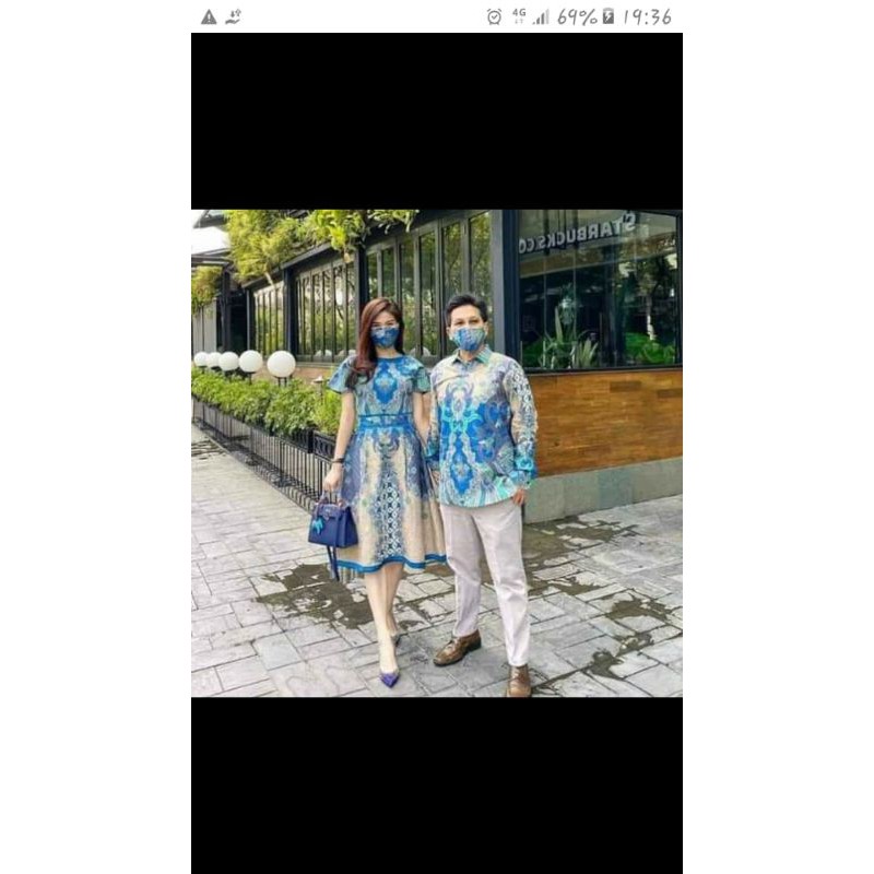 Setelan Batik solo pria wanita