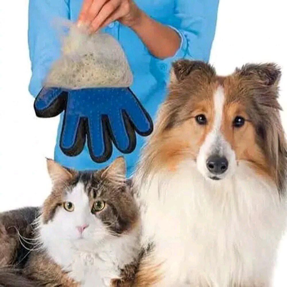 Sarung Tangan Sikat Grooming - Sisir Mandi Kucing Anjing Pet Grooming Pet glove True Touch