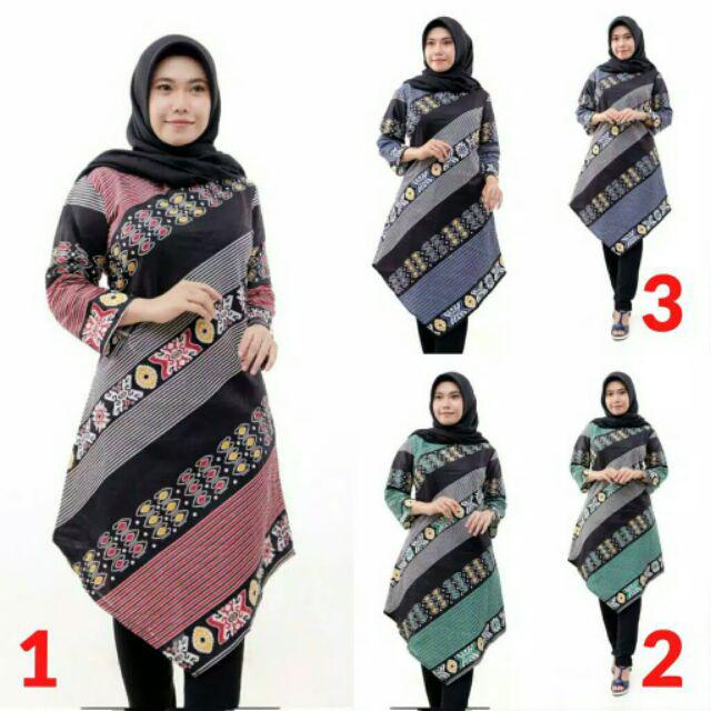 Aneka Batik Tunik Terbaru / Hrb026 Yelbor Navbor Princess / Katun Halus M L Xl Xxl Xxxl Td 089