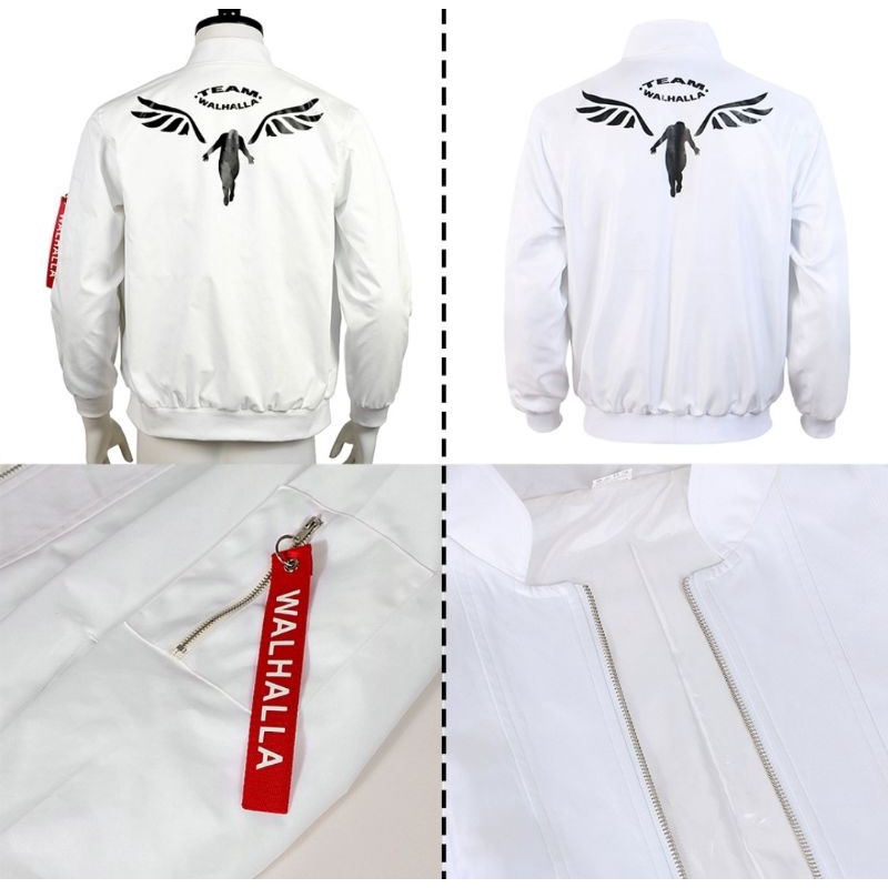 JAKET BOMBER VALHALLA WALHALLA TOKYO REVENGERS TOKYO MANJI GANG BORDIR AIVII