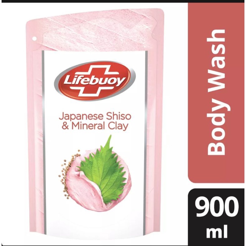 sabun cair Lifebuoy shiso&mineral clay 900ml
