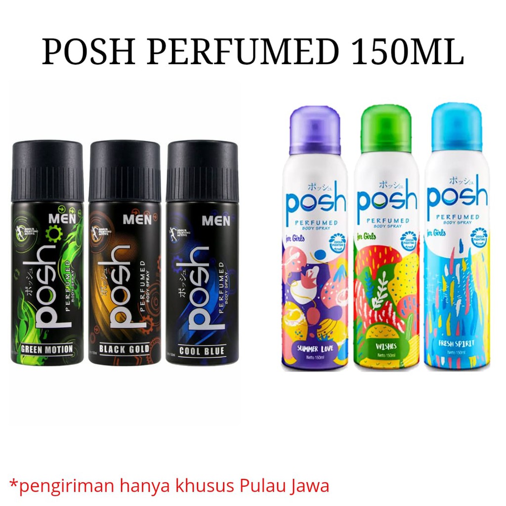 POSH MEN / Women Girls Body Spray Perfumed Cologne 150ml 150 ml / Deodorant Roll On 50ml 50 ml