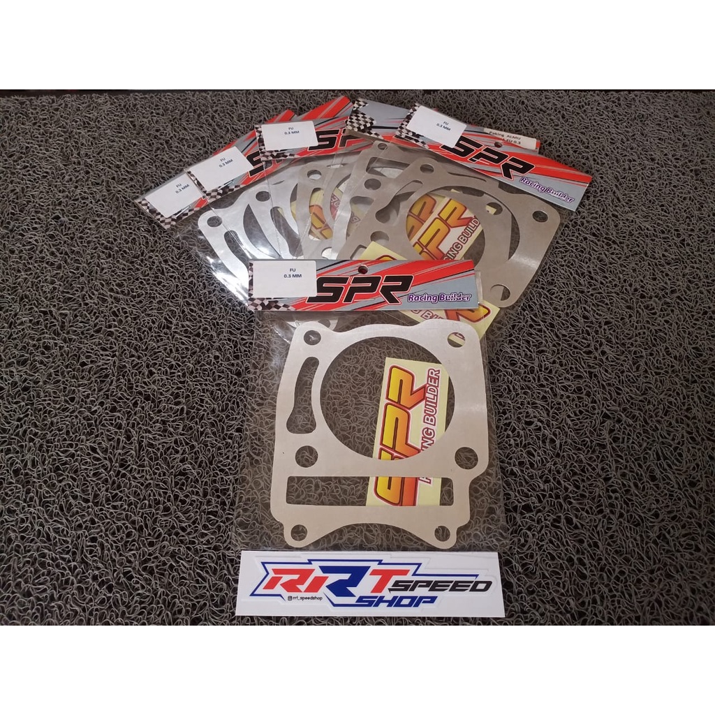 PACKING BLOK SATRIA F FU ALMUNIUM 0.3 0.5 1 2 2.8 3 MM SPR RACING