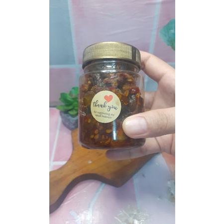 

sambel ati ayam full hati dan sambal rawit kemasan 150ml