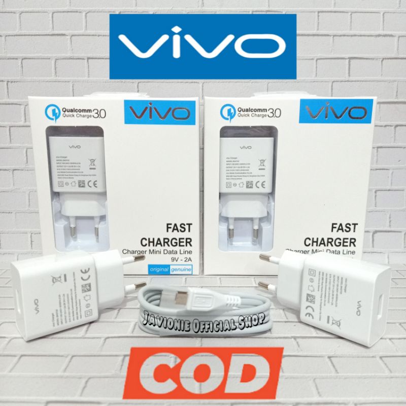 Charger Casan Cas VIVO Y91 Y91C Y93 ORIGINAL FAST CHARGING MICRO USB 18W