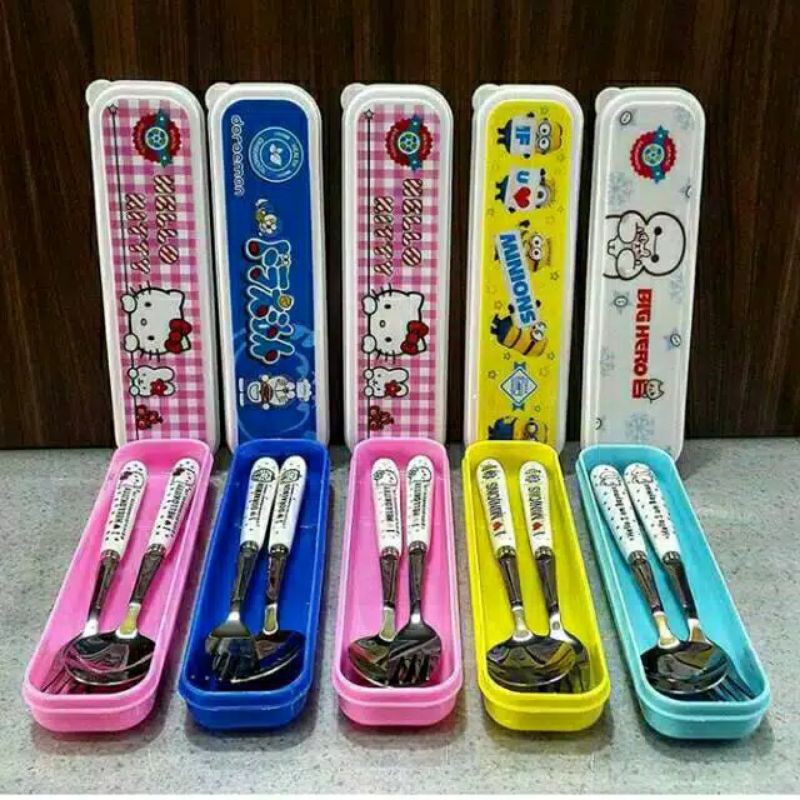 Flash Sale Sendok Set Karakter Gagang Keramik/dewasa Dan Anak2. VxKrn0HDWwj90