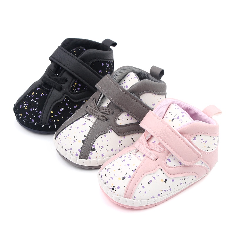 Sepatu Prewalker Bayi Perempuan - Sepatu Bayi Lucu Cantik Alas Sol Karet S1208