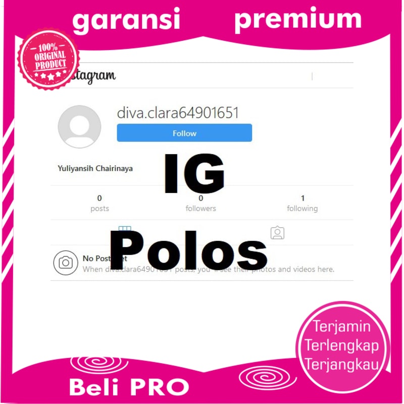 _ PRO Akun Ig Polos Best Seller