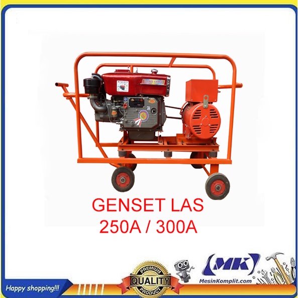 Welding Generator Genset Las Diesel Rangka Troli